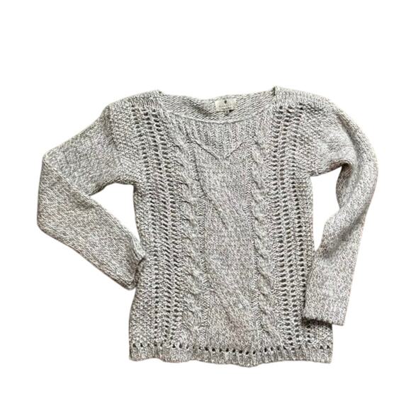 Berretti Made in Italy Womens Sweater L Cable Open Knit Wool Alpaca Blend - Picture 4 of 10